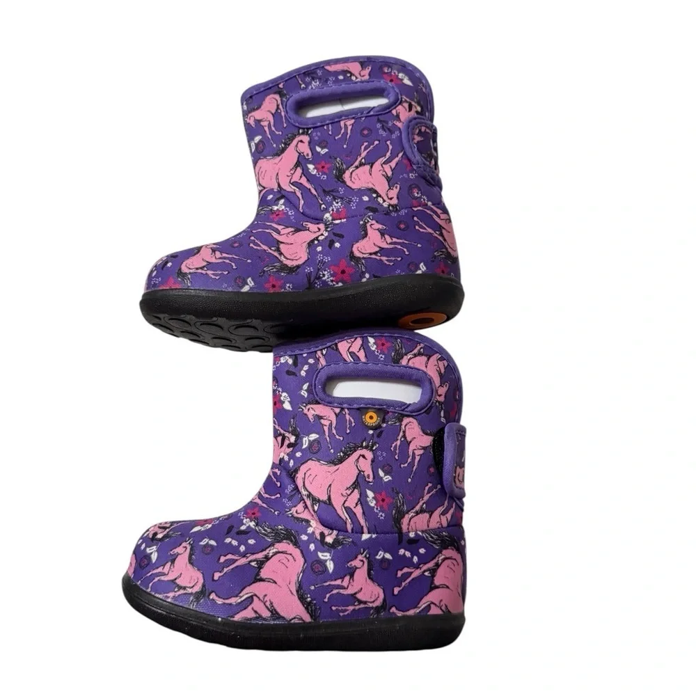 BOGS · Purple Unicorn Waterproof Boots · Kids Size 7